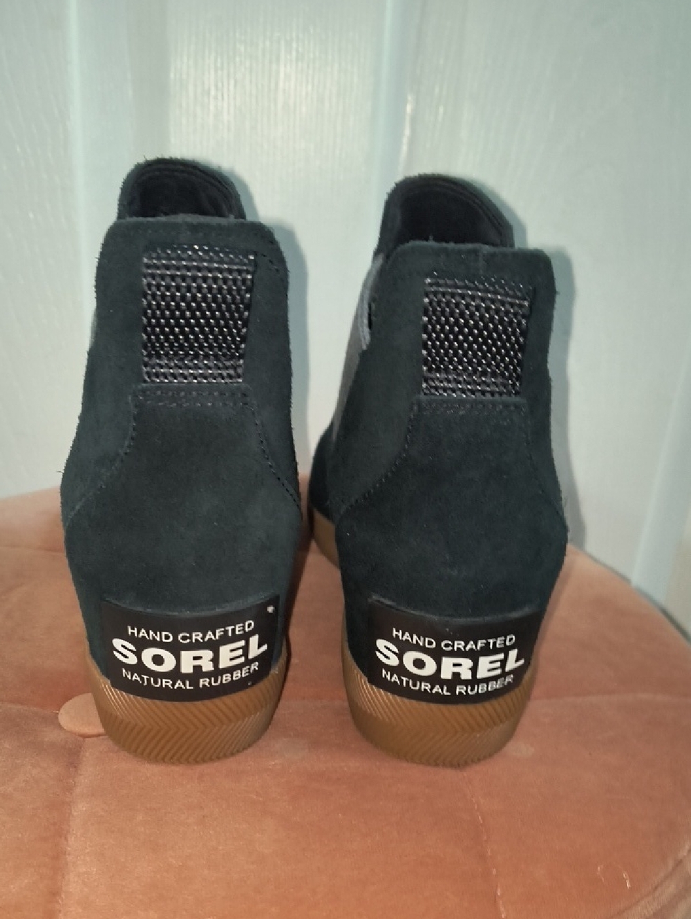 Sorel Out N About Slip-On Wedge In Black/Gum Size 8 - Picture 7 of 9